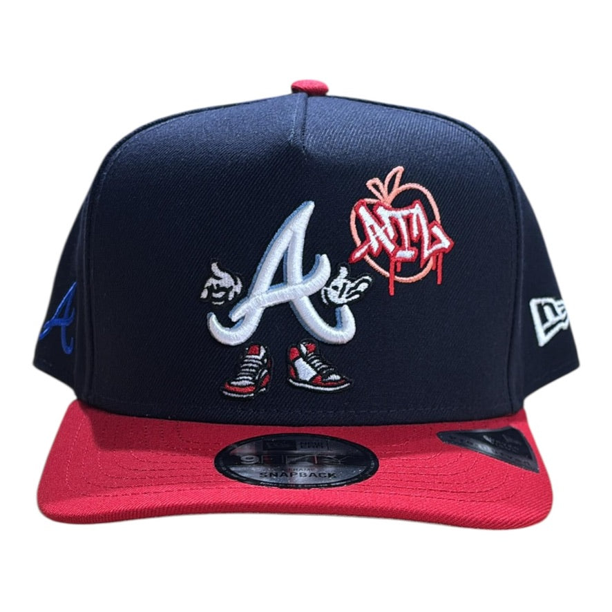 NEW ERA: Braves Cartoon A Frame 60800156