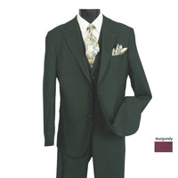 MAZARI: 3PC  Pett Vested Modern Fit Suit 1000