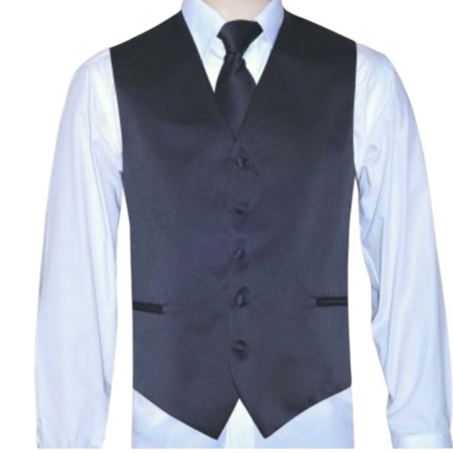 BRAND Q:  Solid Satin Vest 10