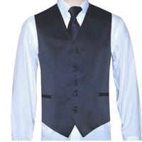 BRAND Q:  Solid Satin Vest 10