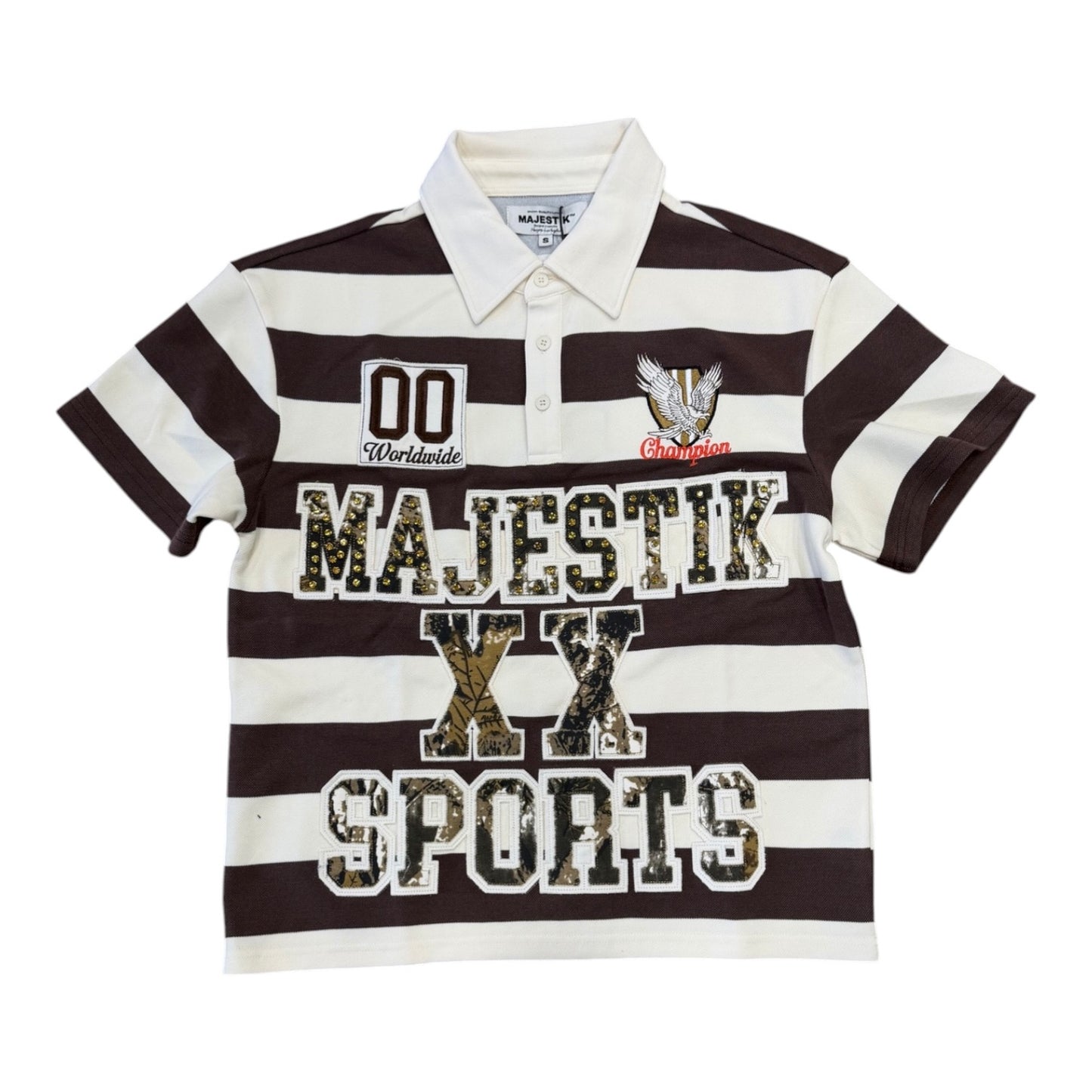 MAJESTIK: Sports Stripe Polo SH26103