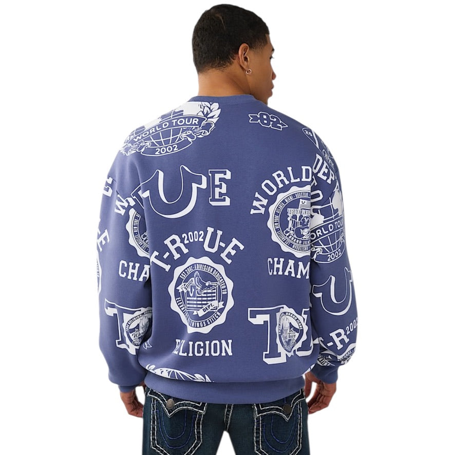 TRUE RELIGION: All Over Vintage Sweatshirt 109880
