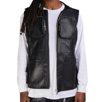 POLITICS: PU Leather Vest