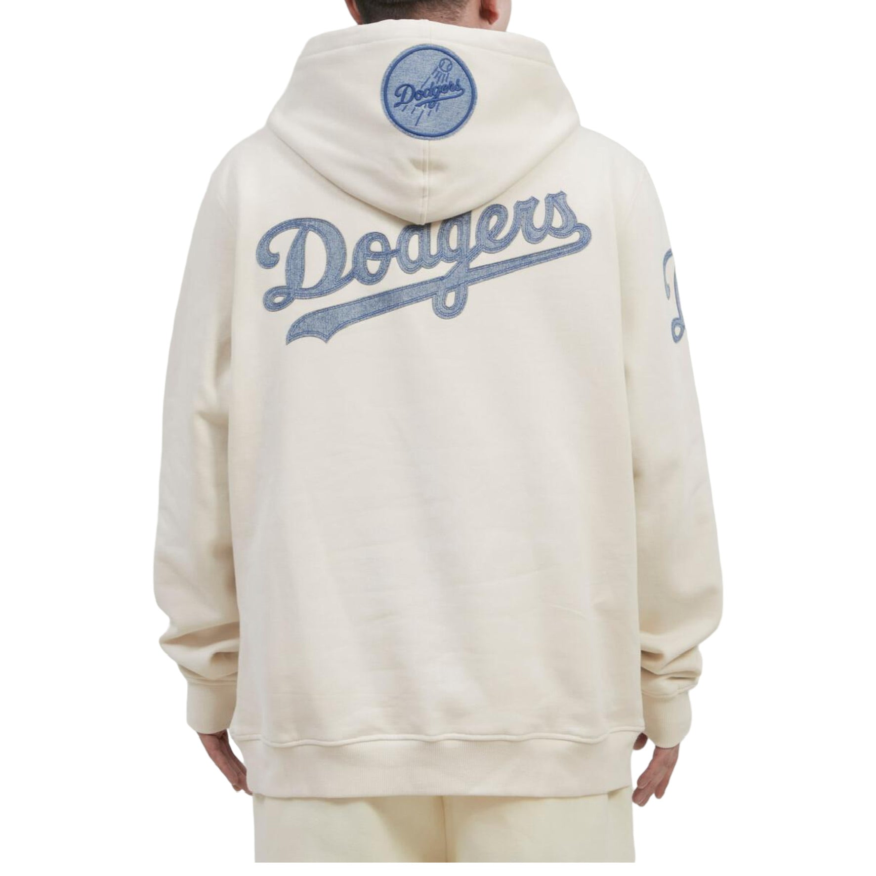 Pro Standard MLB Los Angeles Dodgers Logo Grey/Blue P/O Hoodie LLD531149- GREY