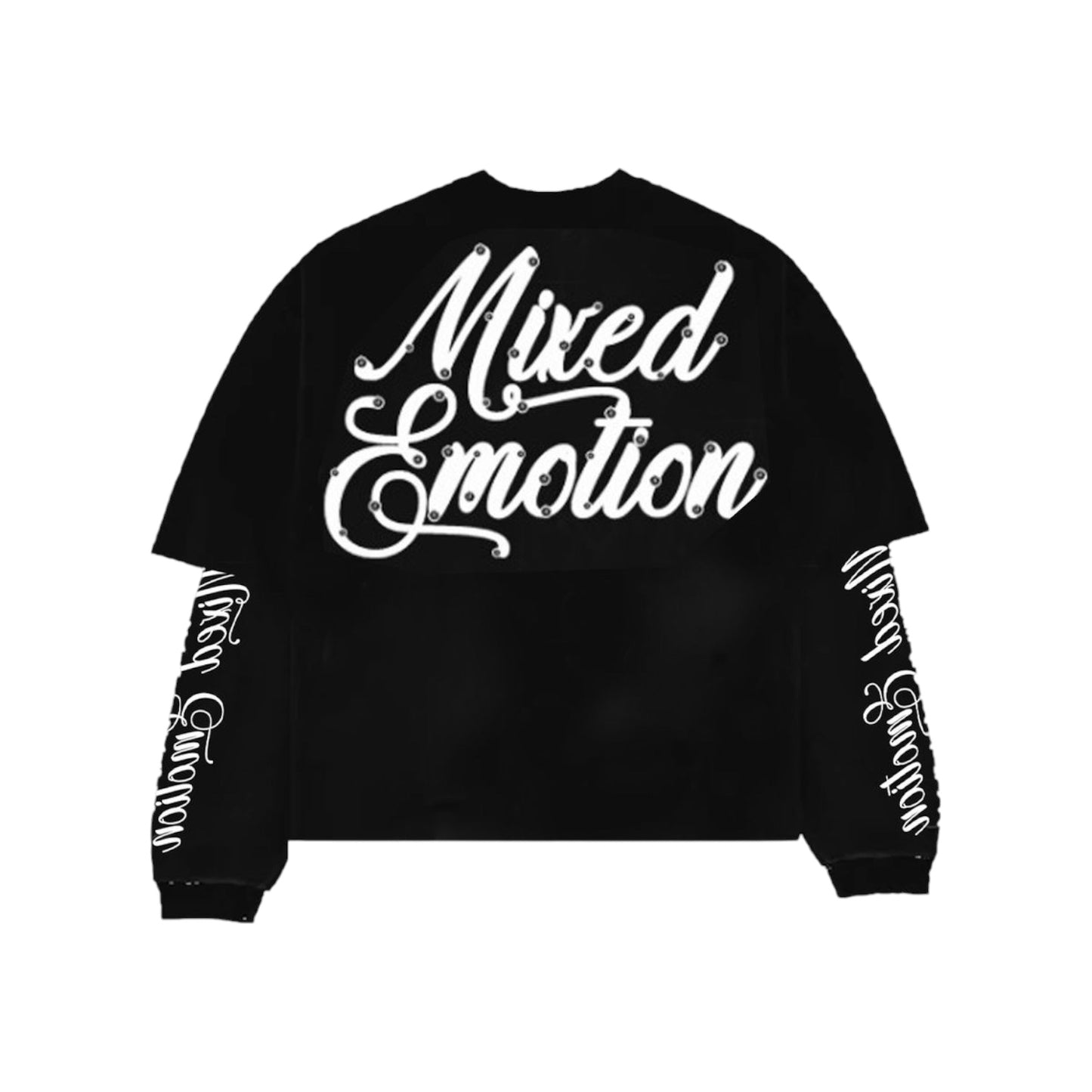 MIXED EMOTION: Blur LS Cropped Tee