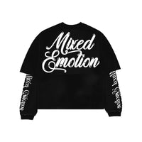 MIXED EMOTION: Blur LS Cropped Tee