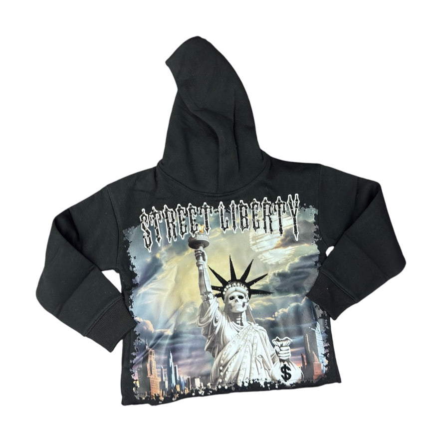 FOCUS: BOYS Street Liberty Crop Hoodie 80771