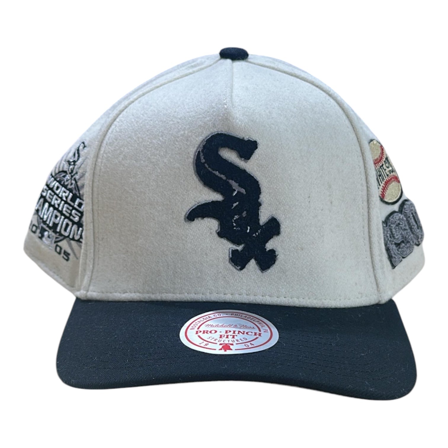 MITCHELL & NESS: White Sox Cream Team Snapback