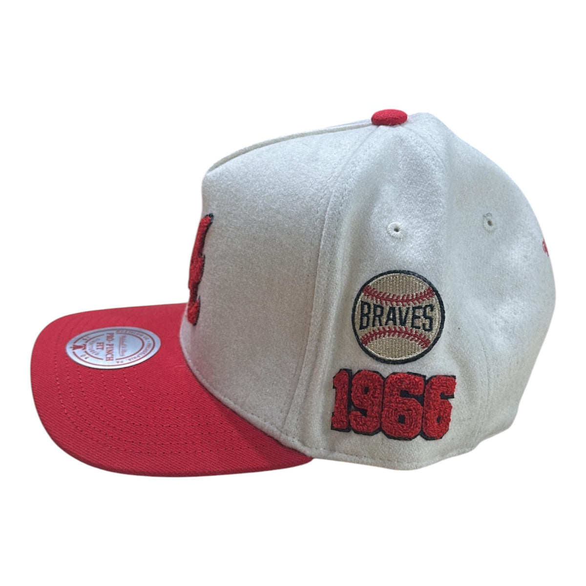 MITCHELL & NESS: Braves Cream Team Snapback