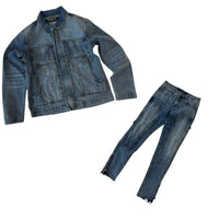 TRNCHS: Boujie Denim Jacket Set T10