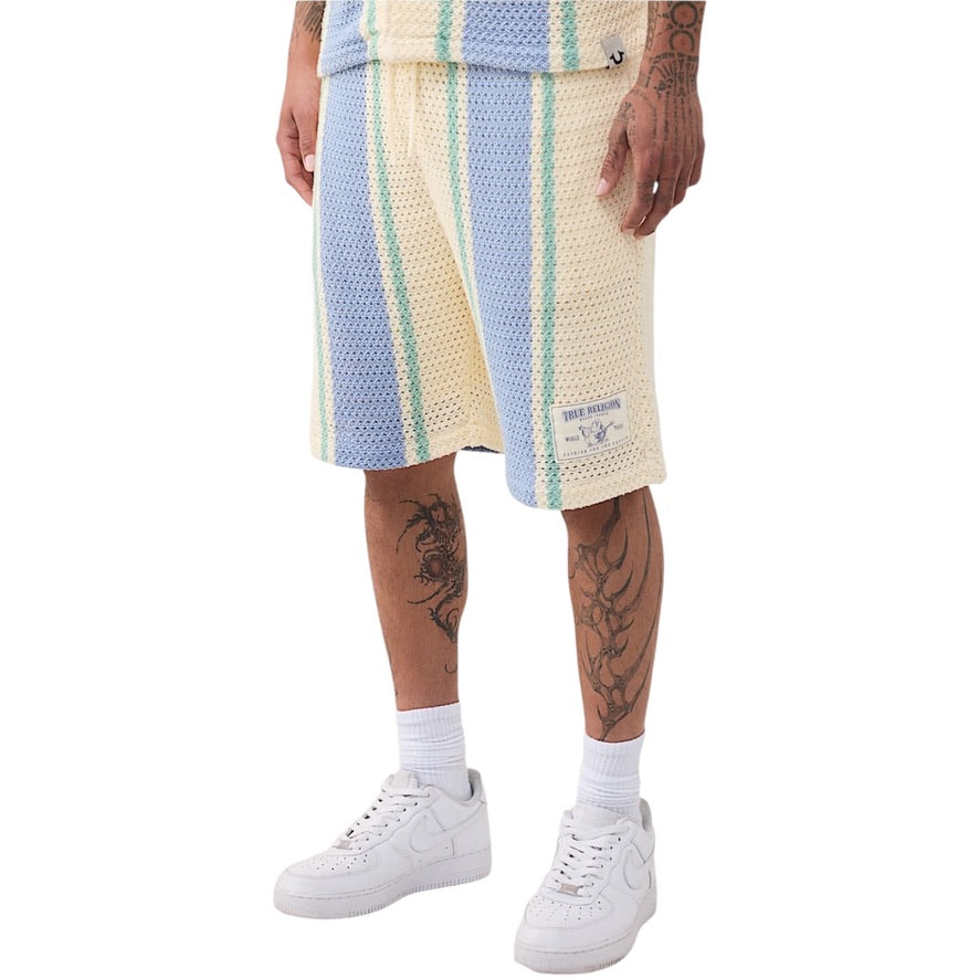 TRUE RELIGION: SRS Knit Stripe Short Set 110534/110745
