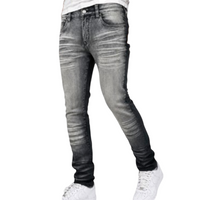 BLIND TRUST: Acid Wash Slim Jeans BTP24082
