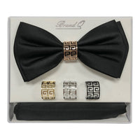 BRAND Q: Solid Bow W/ Hanky BTR100