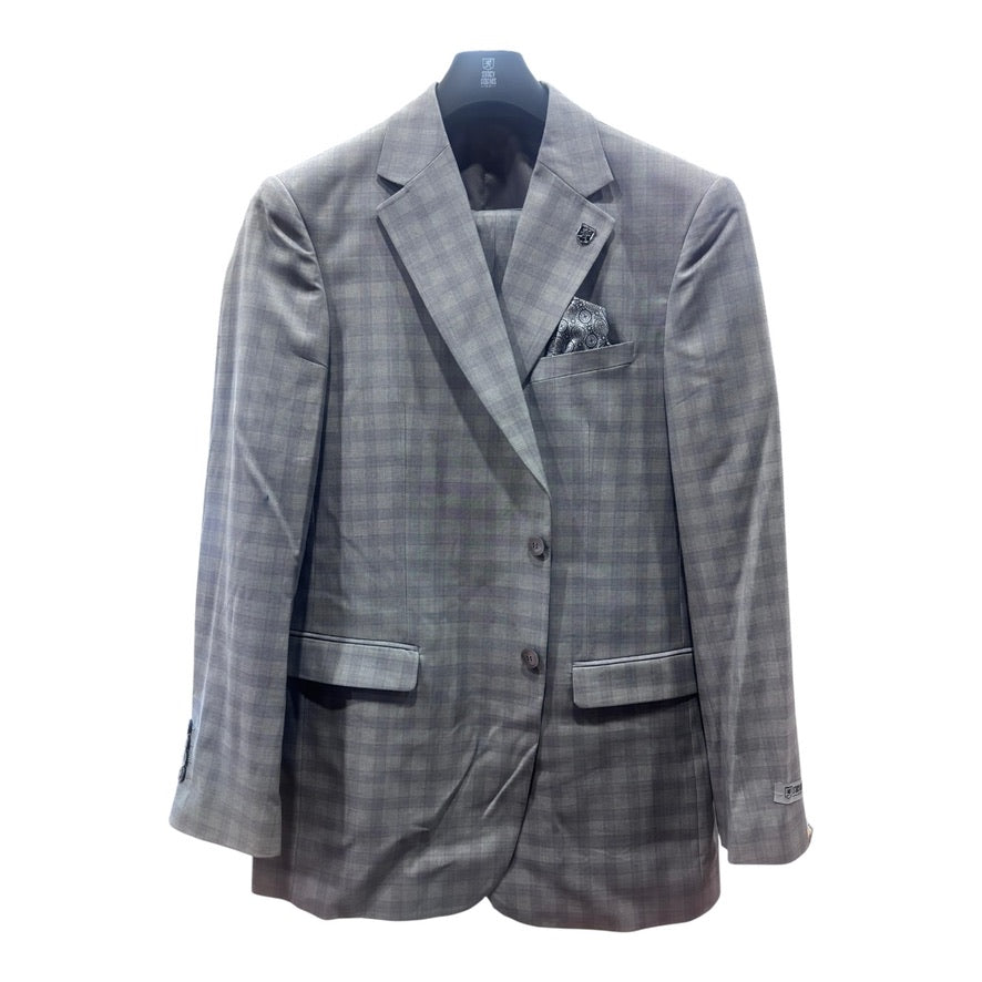 STACY ADAMS: Plaid 3pc. Modern Fit JR-729571-08