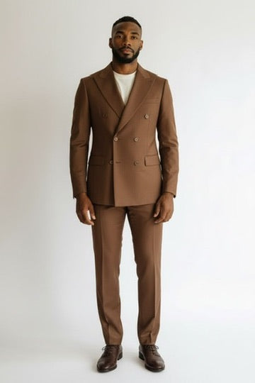 NOAH JOHN: Ultra Slim Double Breast 2pc Suit