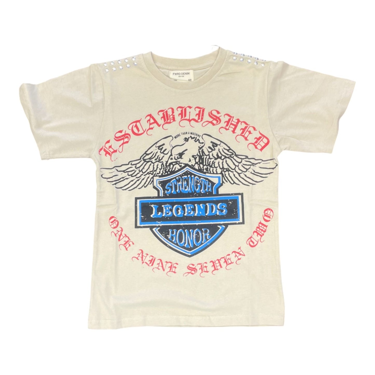 FWD: BOYS Established Studded SS Tee 180802