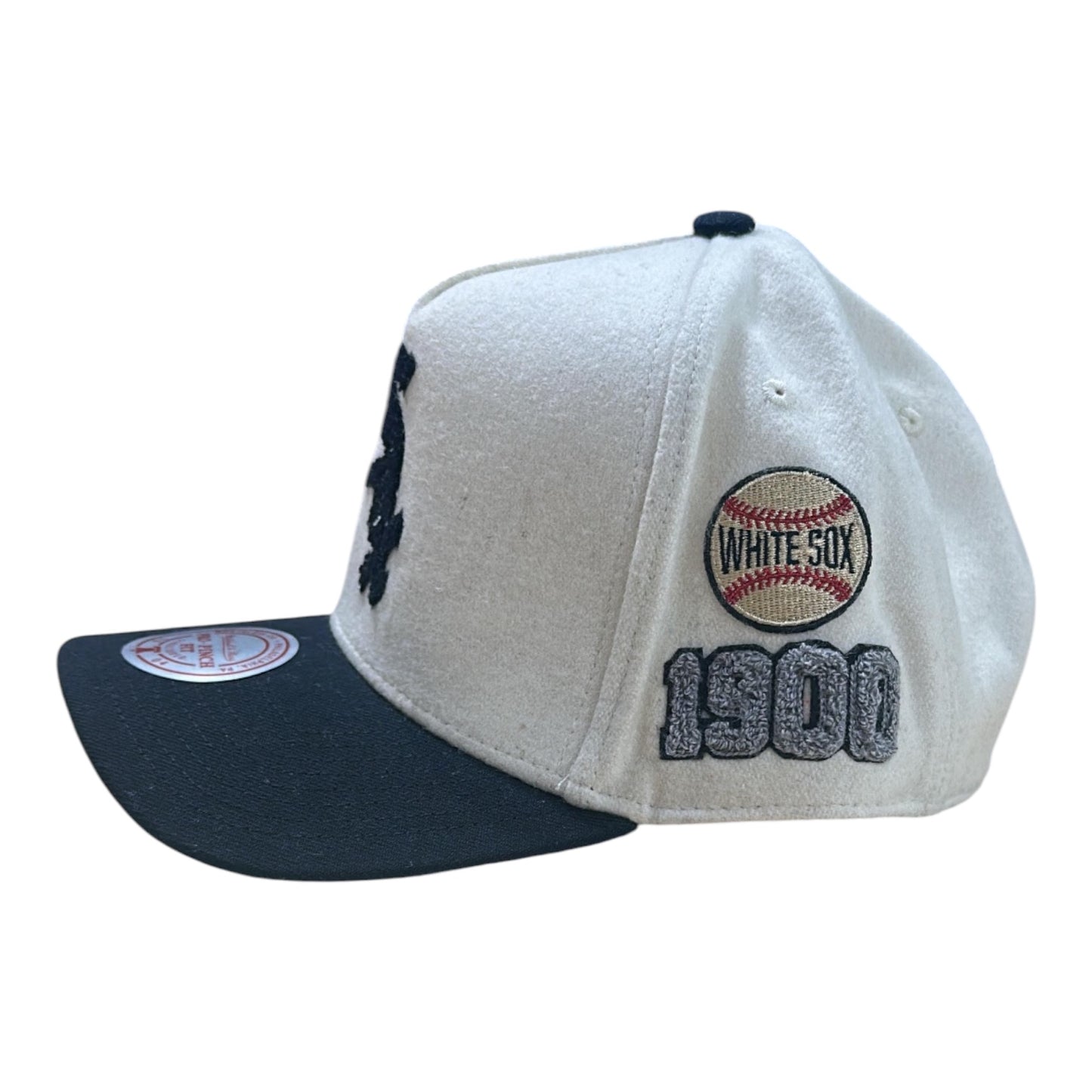 MITCHELL & NESS: White Sox Cream Team Snapback