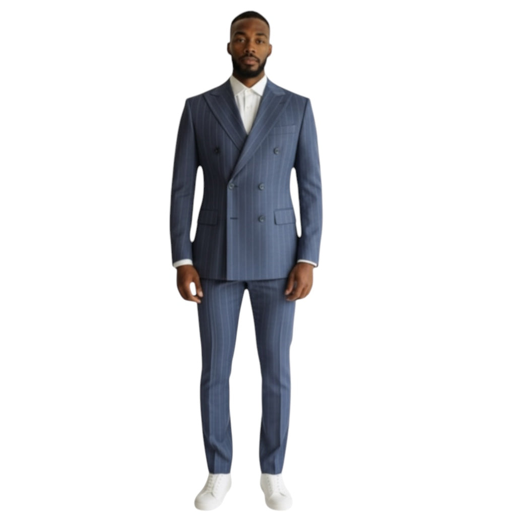 NOAH JOHN: Ultra Slim Double Breast 2pc Suit