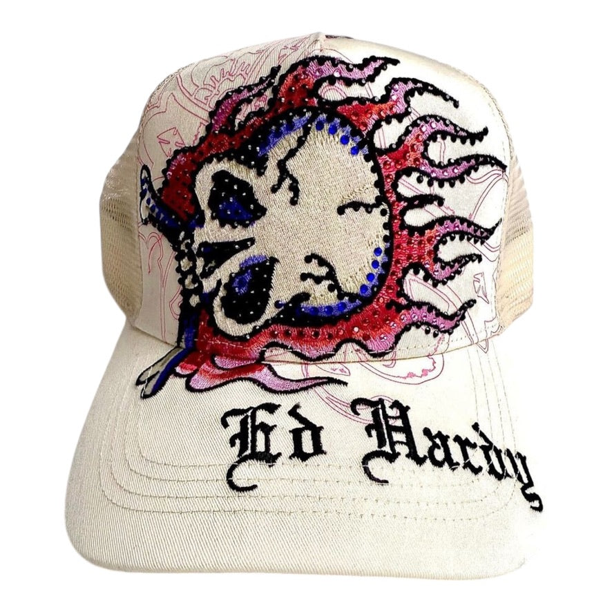ED HARDY: Flame Skull Trucker 93RS