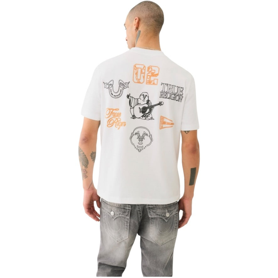 TRUE RELIGION: Multi Logo SS Tee 108922