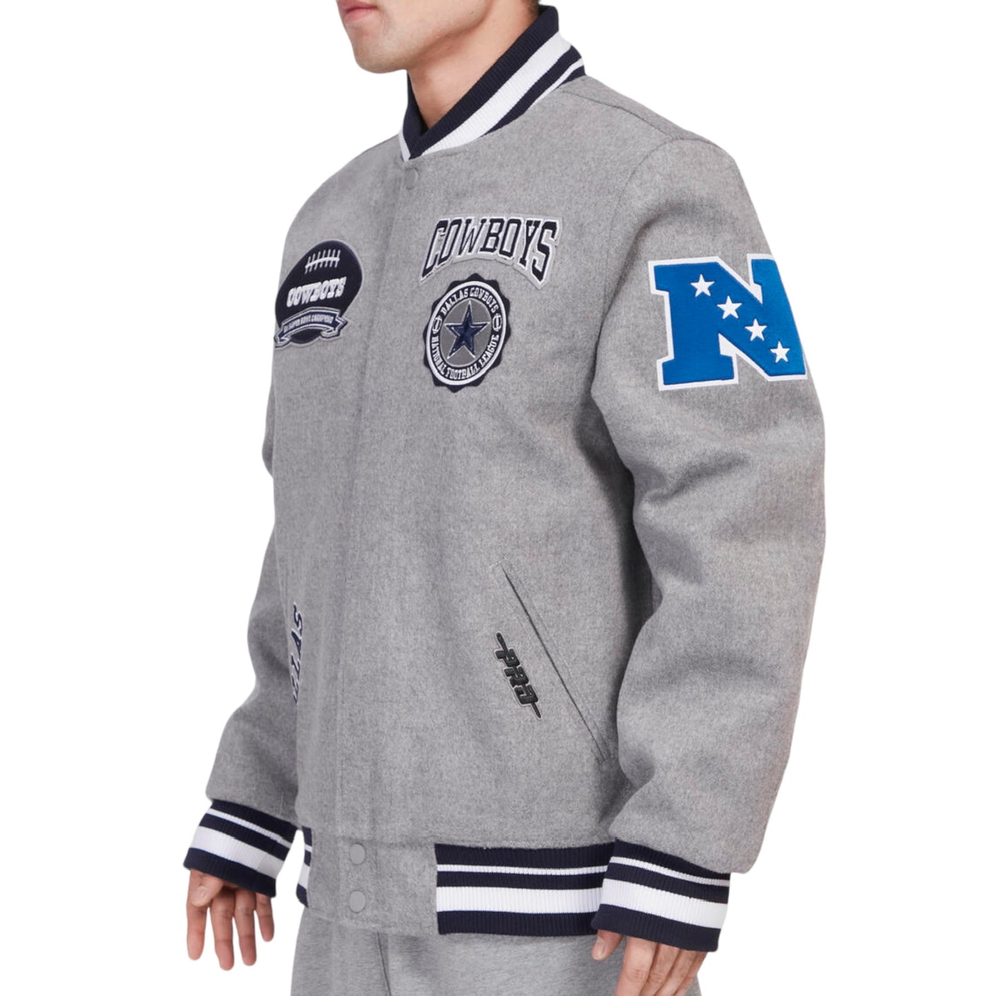 PRO STANDARD: Cowboys Varsity Crest Emblem Varsity Jacket