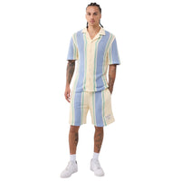 TRUE RELIGION: SRS Knit Stripe Short Set 110534/110745