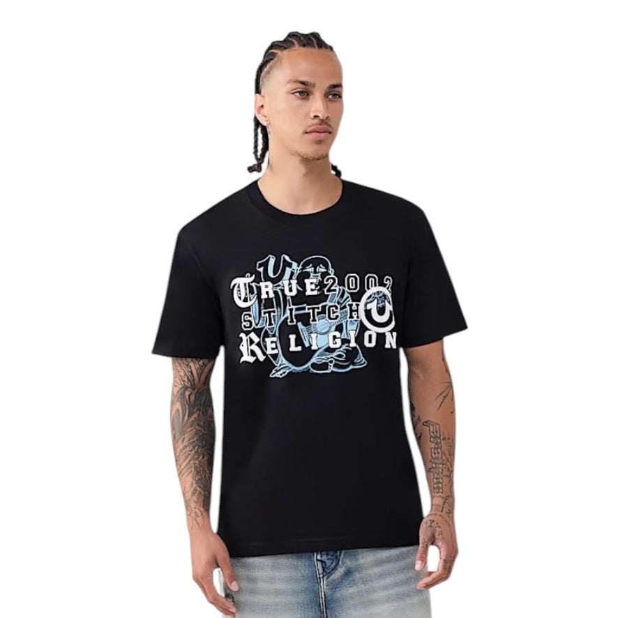 TRUE RELIGION: Buddha Letters SS Tee 110315