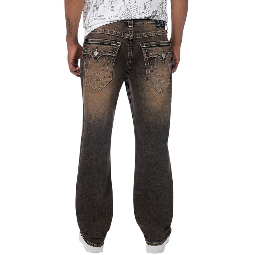 TRUE RELIGION: Ricky Flap Straight Leg Denim 110617