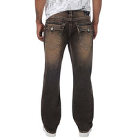TRUE RELIGION: Ricky Flap Straight Leg Denim 110617