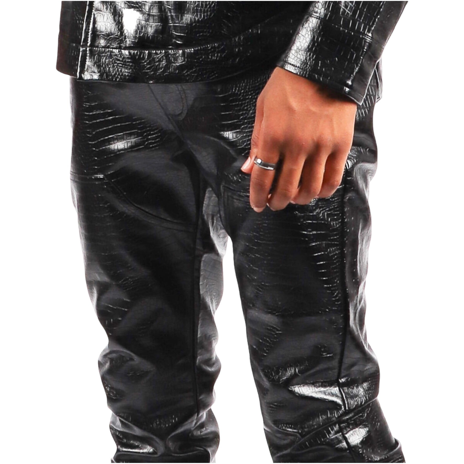 COOFANDY Mens Metallic Shiny Jeans Party Dance Disco Nightclub Pants  Straight Leg Trousers : Amazon.in: Clothing & Accessories