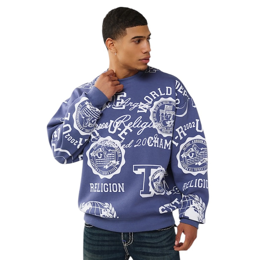 TRUE RELIGION: All Over Vintage Sweatshirt 109880