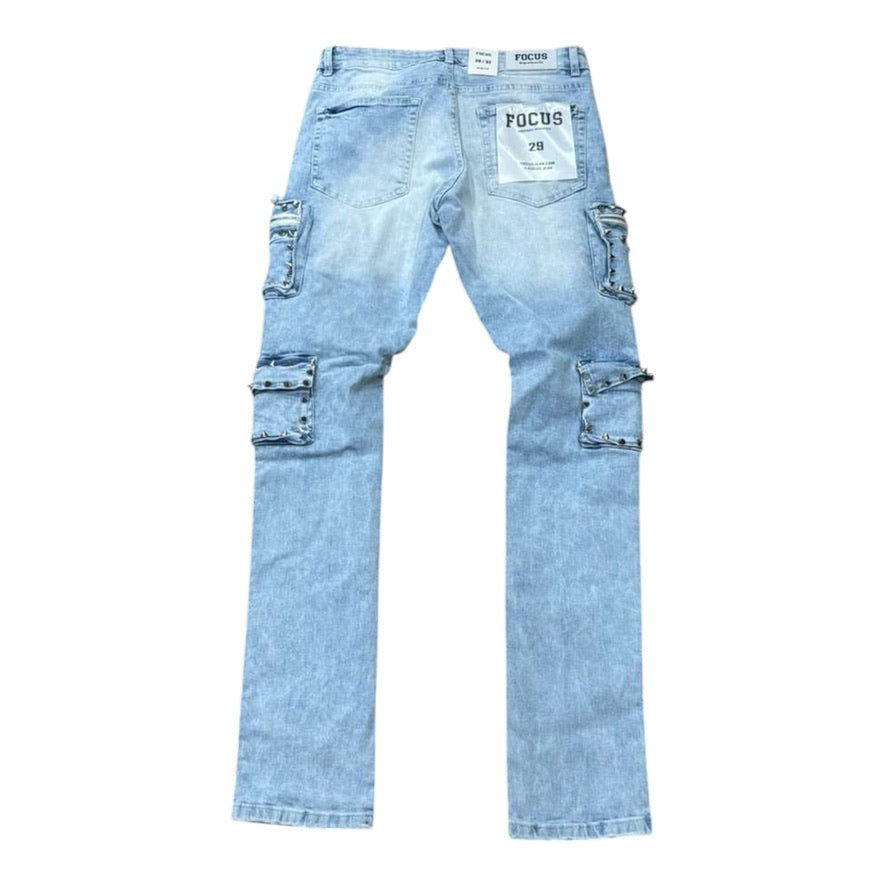 FOCUS: Studded Cargo Denim 2401