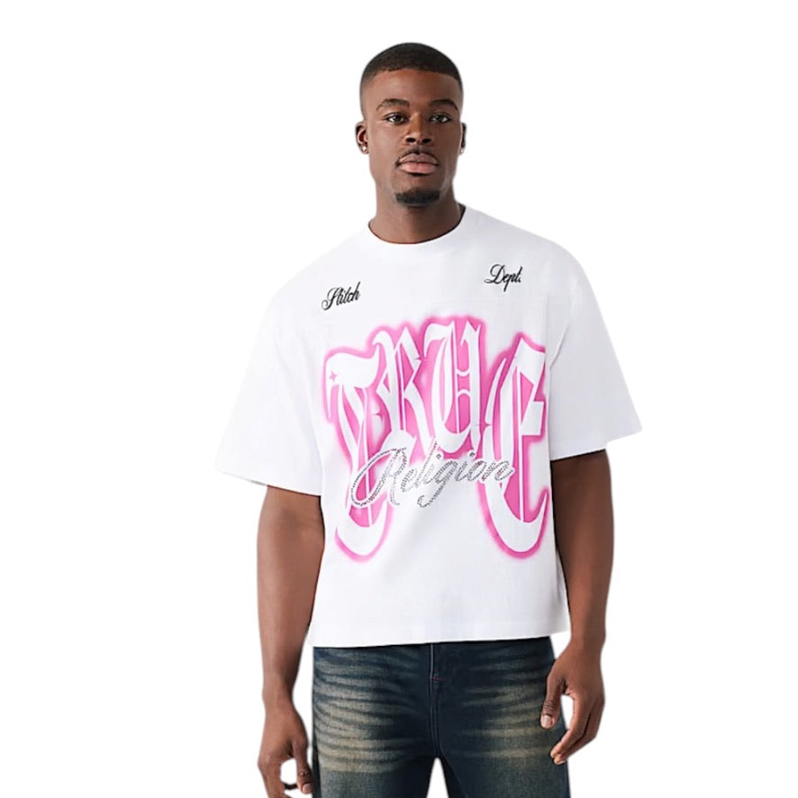 TRUE RELIGION: Crystal Boxy SS Tee 110306