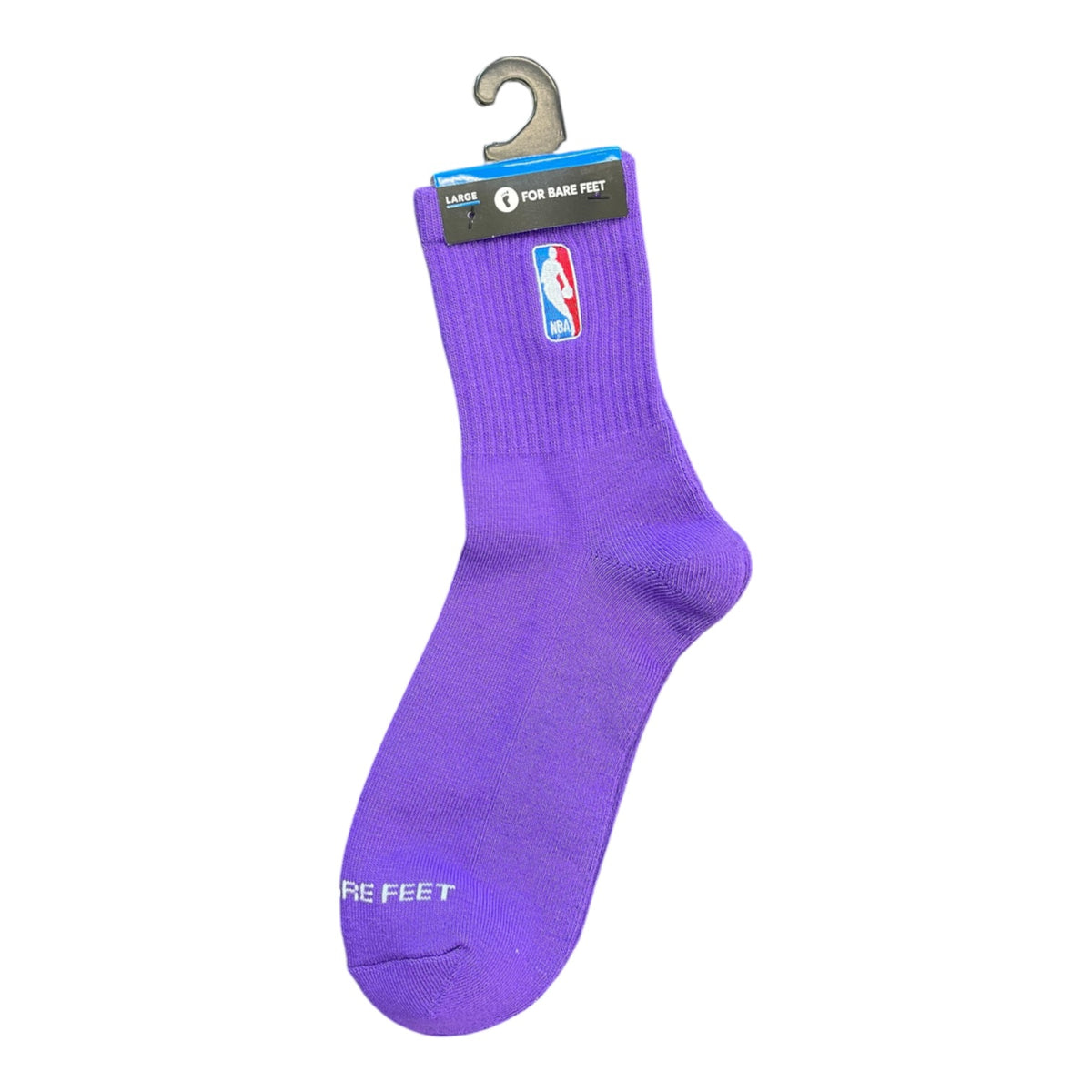 FOR BARE FEET: Classic NBA Logoman Crew Socks
