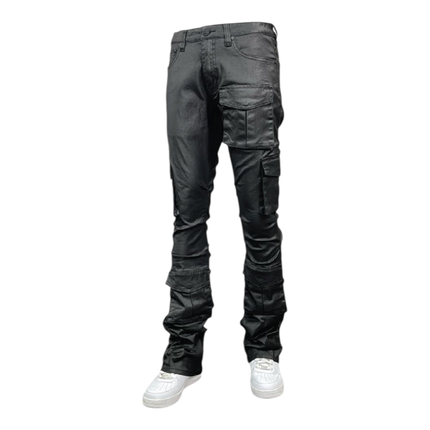 BLIND TRUST: Coated Stacked Denim BTP25726