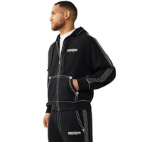 TRUE RELIGION: Super T baggy Zip Up Sweatset