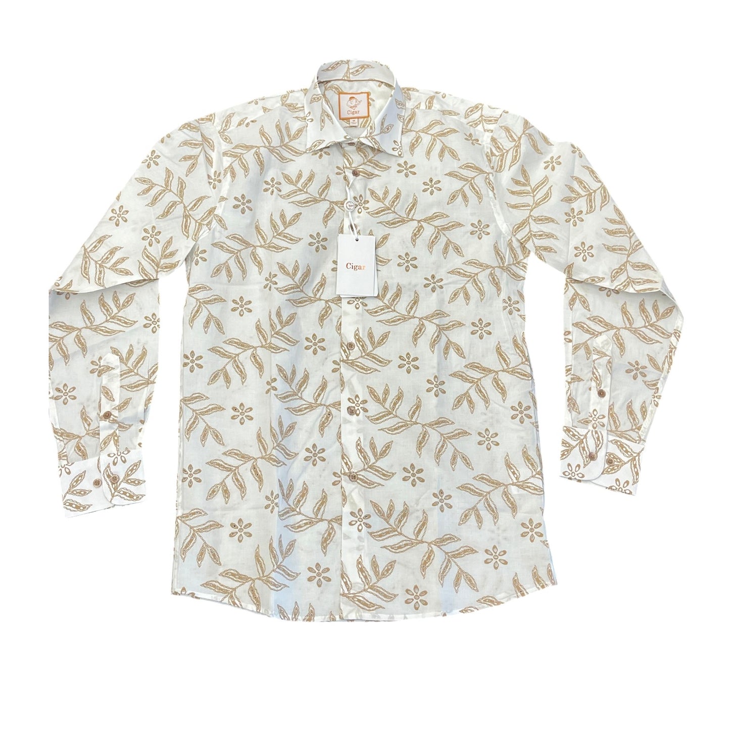 CIGAR COUTURE: Embroidered LS S-5072