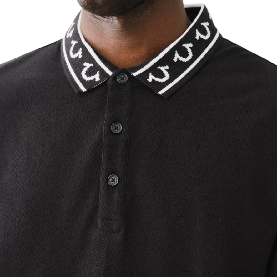 TRUE RELIGION: LS Jacquard Polo 108888