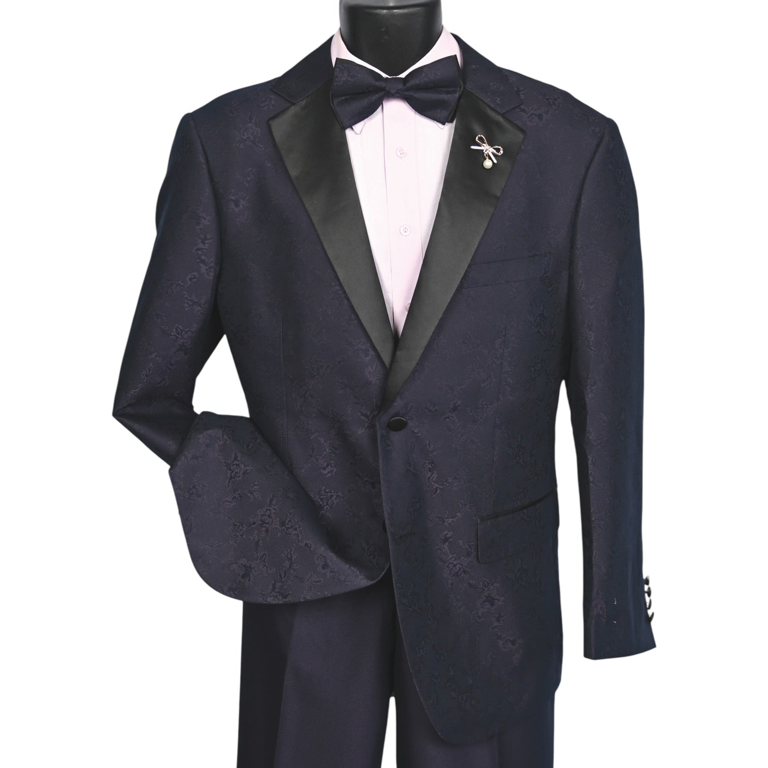 MAZARI: Floral 2pc Slim Suit 9644