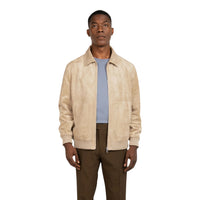 R. LEWIS: Suede Bomber Jacket RLO12