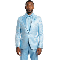 MAZARI: Textured 2pc Slim Suit 9652