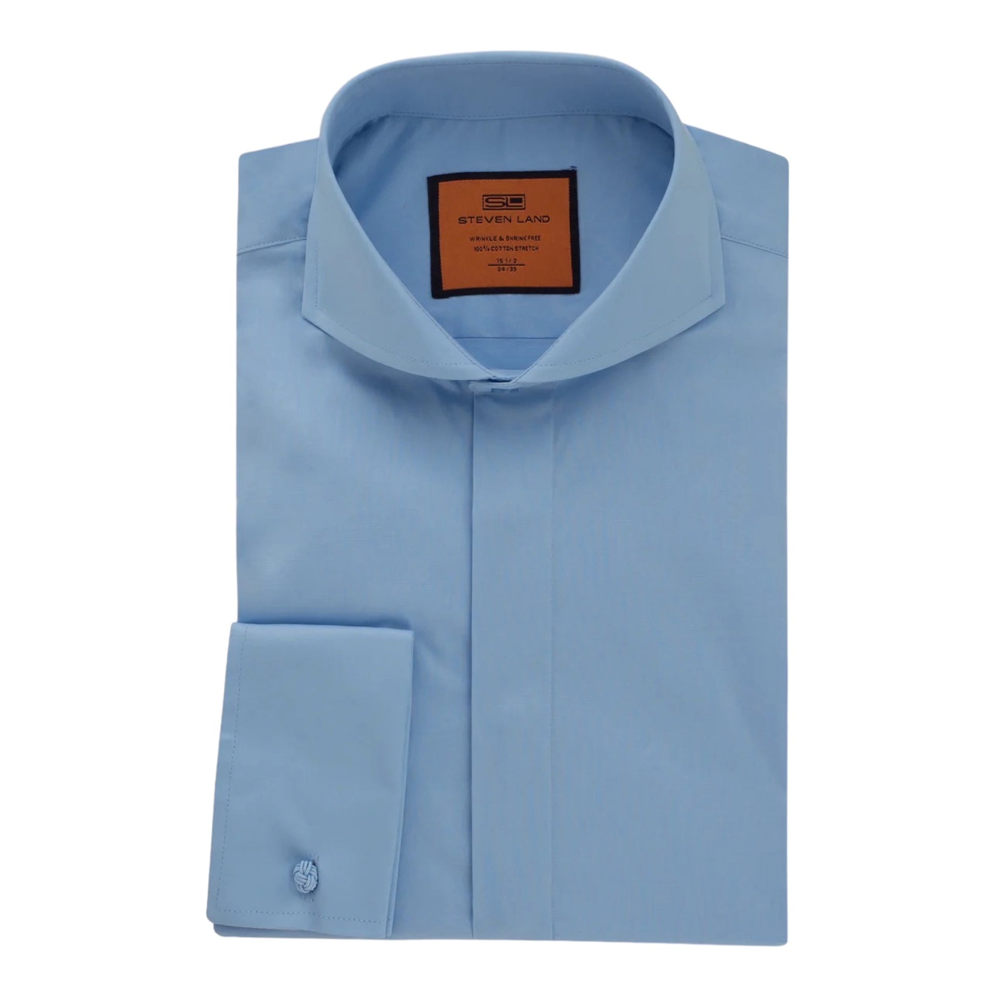 STEVENLAND: Spread Collar French Cuff Dress Shirt DS447 – On Time Fashions STEVENLAND: Spread Collar French Cuff Dress Shirt DS447 – On Time Fashions