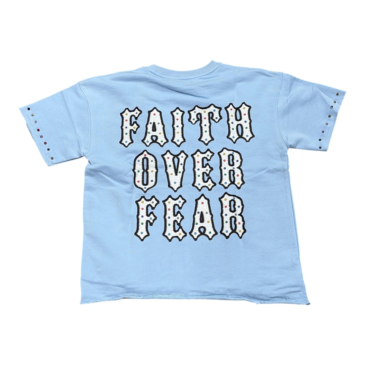 FOCUS: Faith Over Fear Crop Tee 80909