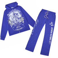 ALMOST SOMEDAY: Lavish Zip Up Sweatset