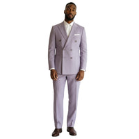 TAYION: Double Breast Solid Modern Suit RAZ0103