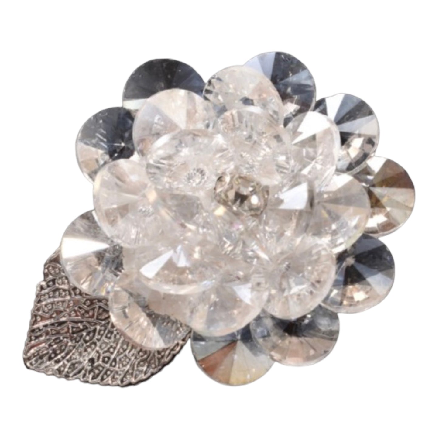 CRYSTAL FLOWER LAPEL PINS