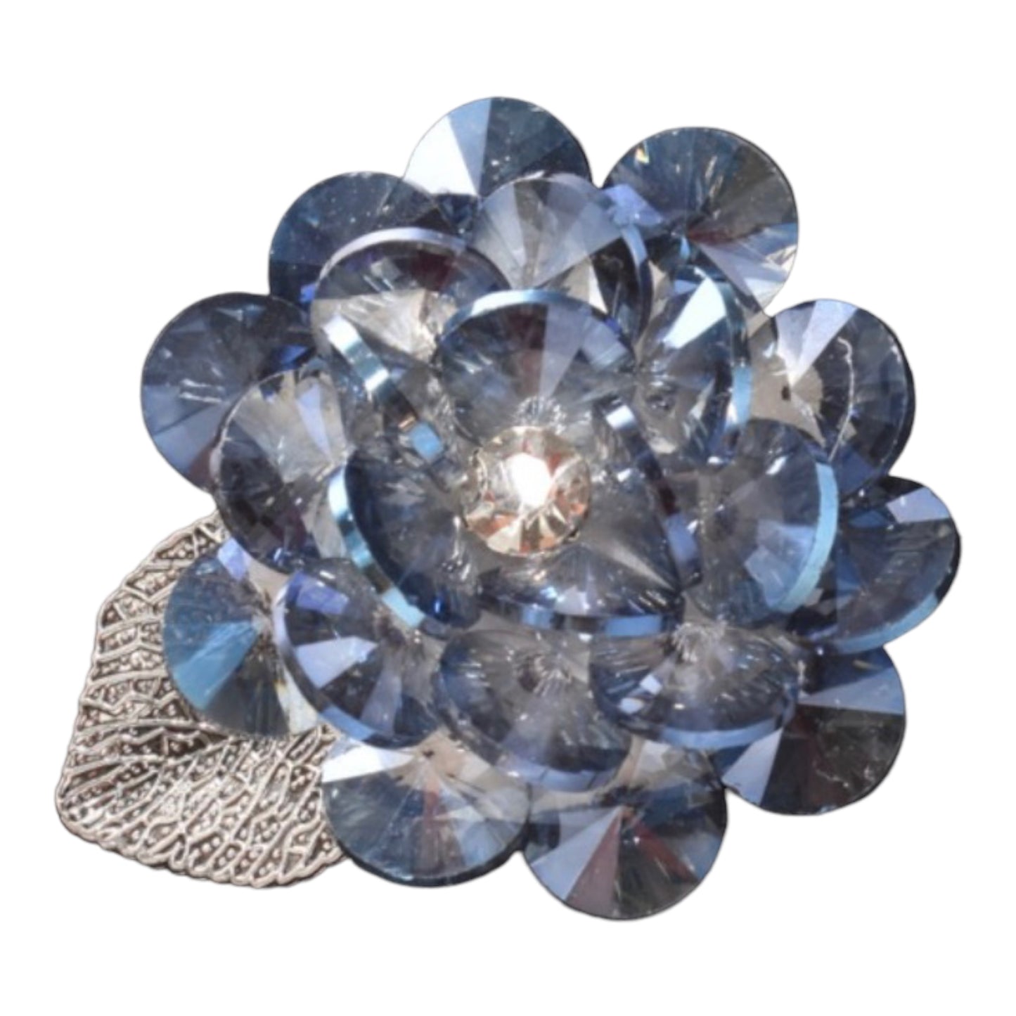 CRYSTAL FLOWER LAPEL PINS