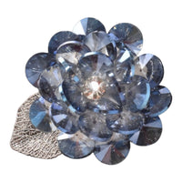 CRYSTAL FLOWER LAPEL PINS