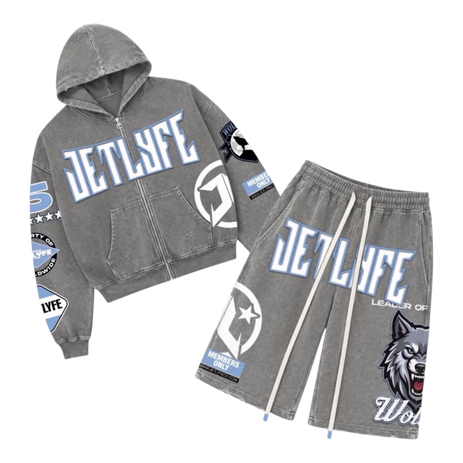 JET LYFE: Wolves Sweatshort set JL095/JL096