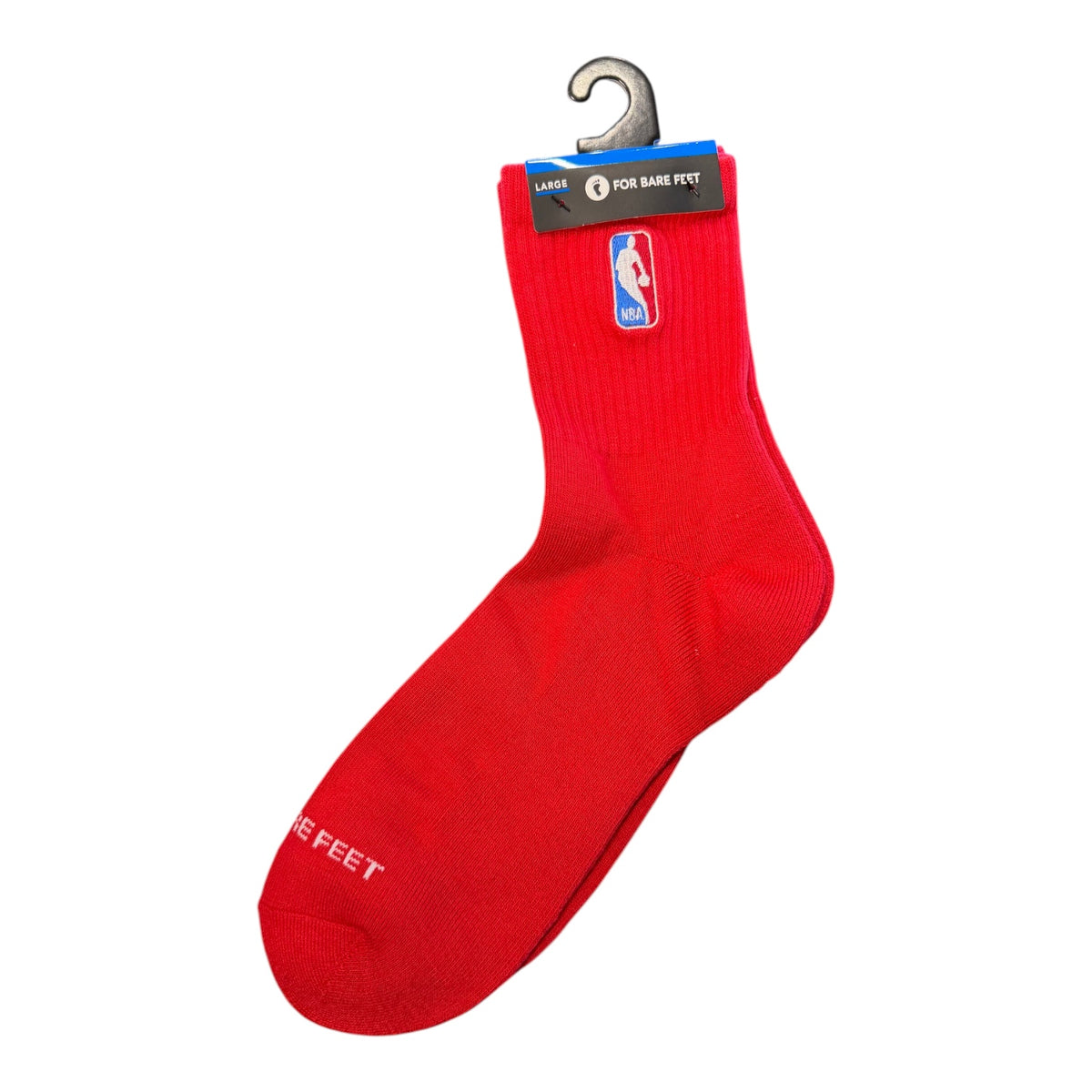 FOR BARE FEET: Classic NBA Logoman Crew Socks